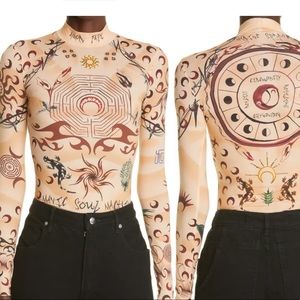 Marine Serre Tattoo top